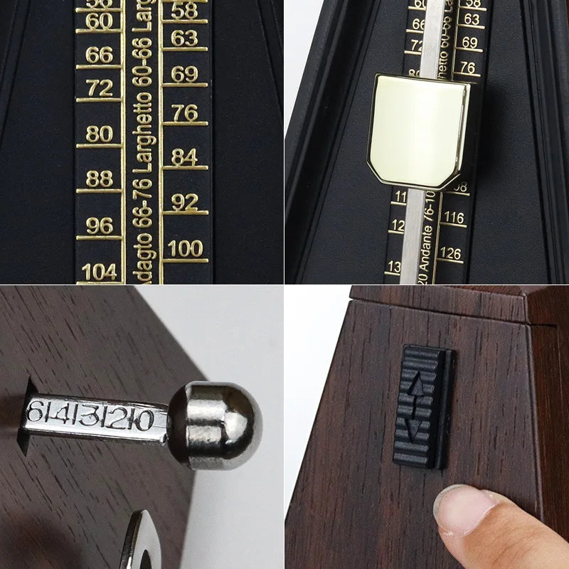 Mechanical Metronome – Wind-Up Pyramid Style, 40–208 BPM
