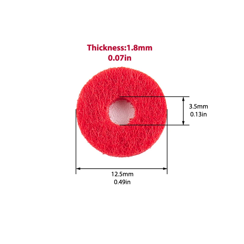 Balance rail felt washers x90
