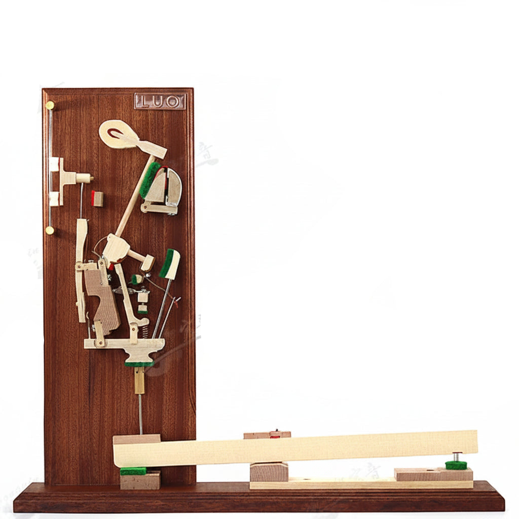 Upright Piano Action Model on Wooden Base
