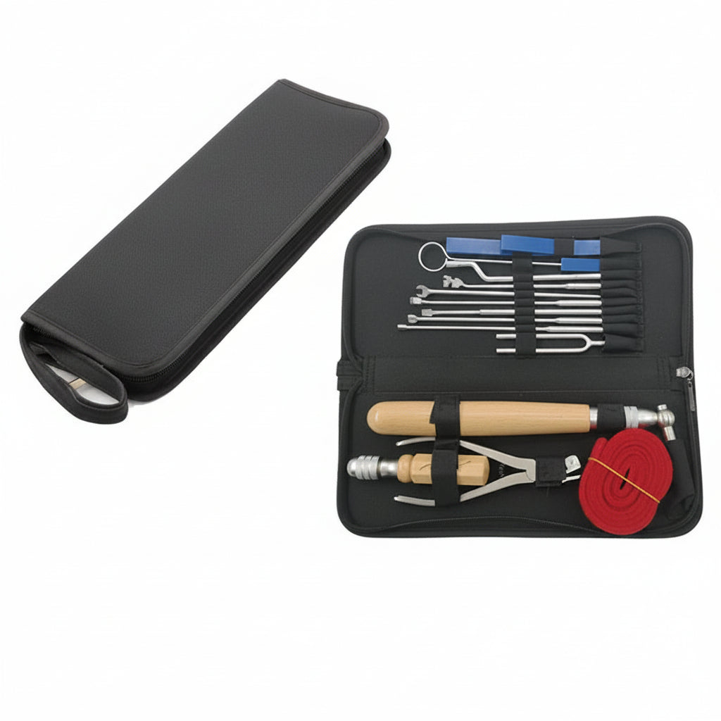 comprehensive 15 piece piano tuning kit